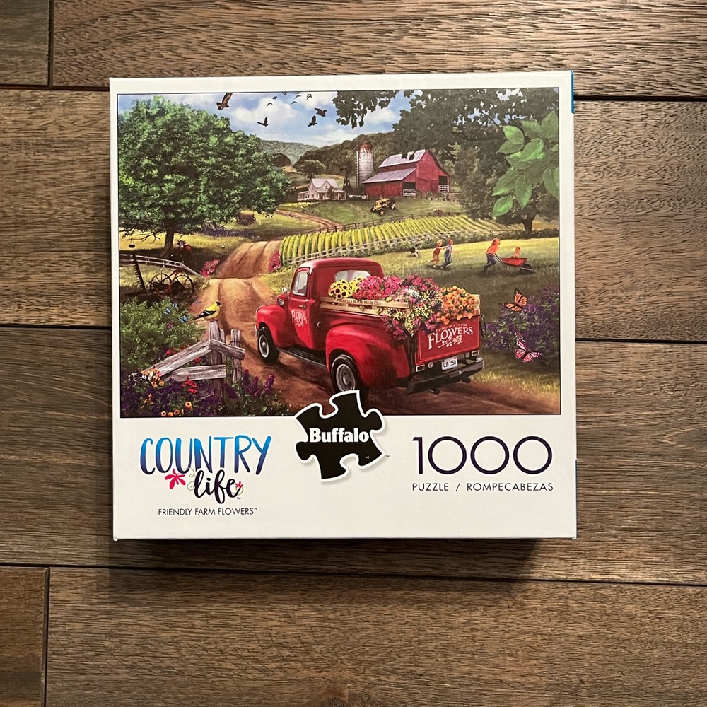 Buffalo Puzzle Country Life “Friendly Farm Flowers” 1000 Piece